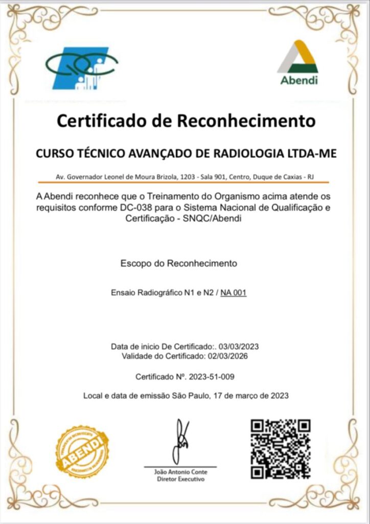 Radiologia Industrial – Inscreva-se Já